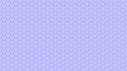 Seamless Abstract geometric hexa blue&white lines pattern 