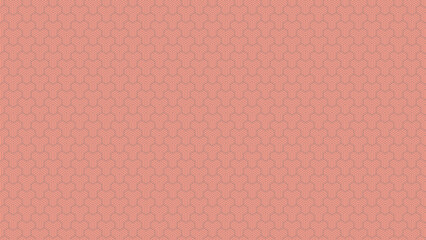 Seamless Abstract geometric hexa orange lines pattern 