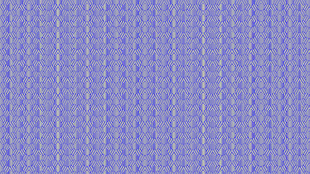 Seamless Abstract geometric hexa blue lines pattern 