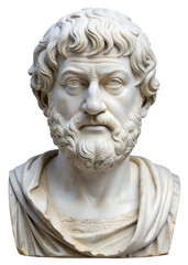 Marble Bust of a Philosopher: A meticulously crafted marble bust of a philosopher captures the essence of intellectual contemplation. His weathered face, etched with wisdom, gazes intently.
