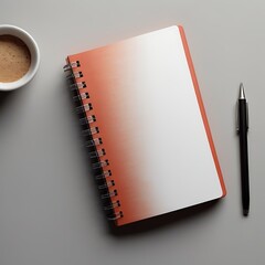 A blank spiral notebook and pen rest on an office table, ready for notes or a business memo