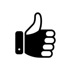 Thumbs Up Icon Outline Vector Illustration