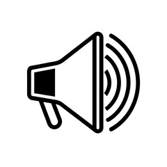 Volume Up Icon Outline Vector Illustration