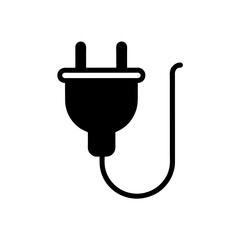 Electric Plug Icon Outline Vector Illustration
