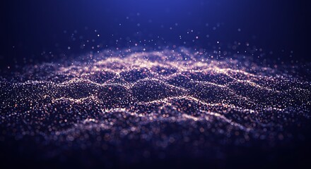 Abstract digital particles background