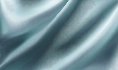 Light pastel pale dusty powder soft blue sage green teal petrol silver grey white abstract background. Silk satin fabric. Curtain drapery line wave. Color gradient. Beautiful elegant festive. Design.
