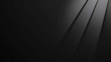 The light and shadow background formed by light and rays in a black environment