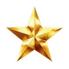 Obraz premium Golden Star, Decorative Geometric Graphic Element , isolated on white background png