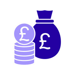 Icon a money, isolated against a clean background.