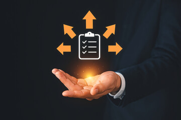 Business Quality Assurance Checklist and Task Management Concept