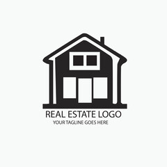 Minimal Black-and-White Home Icon