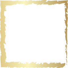 Grunge golden frame. Luxury design