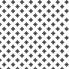 Seamless black and white diamond grid pattern.