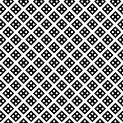 Seamless black and white diamond grid pattern.