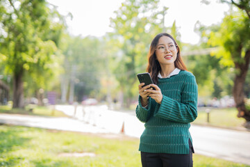  Students playing with mobile phones and laughing