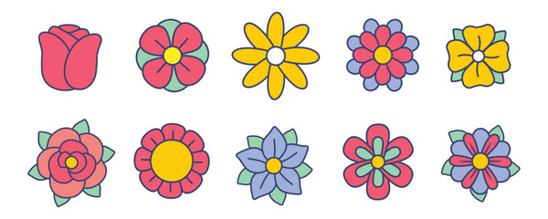 Flower Illustration Set