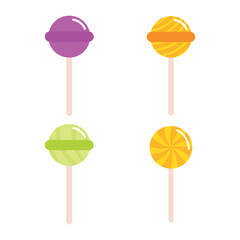 Lollipop icon vector. Candy icon symbol. Vector illustration eps 10