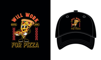 Pizza mascot headwear design