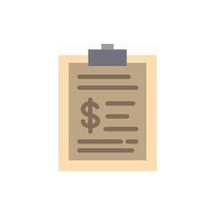 Financial document vector illustration representing economy and investments