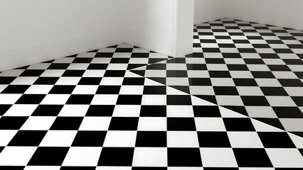 Naklejka premium black and white
