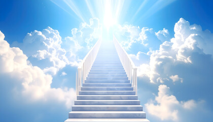 Stairway to Heaven A Spiritual Journey Through Clouds