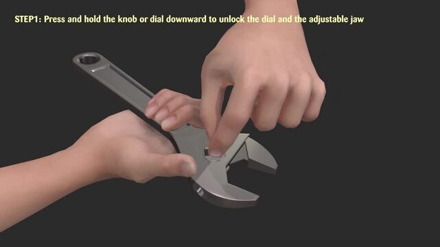 Ratcheting Roto-Wrench:  An adjustable wrench featuring a ratcheting knob or dial that you rotate to adjust the jaw.
