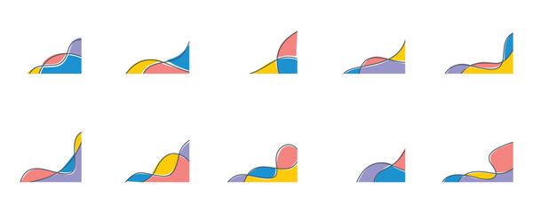 Colorful Corner Shape 