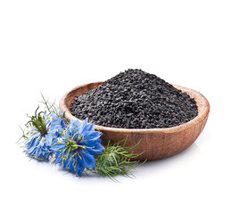 Black cumin seed with nigella flower