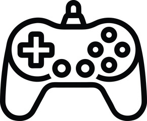 Game Controller Icon Outline Vector Illustration