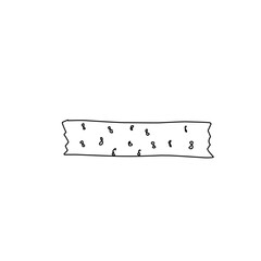 hand drawn washi tape