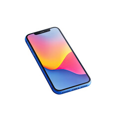 Modern smartphone, vibrant colors