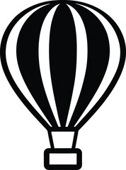 Fototapeta premium Hot Air Balloon Icon Outline Vector Illustration