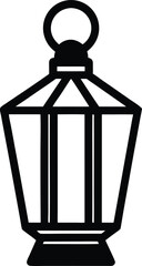 Lantern Icon Outline Vector Illustration