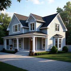 Luxury houses interior with nice landscape.