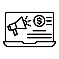 Paid Advertising single icon