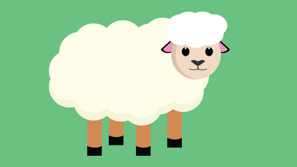 vector illustration of a sheep