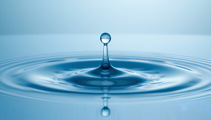 Hyper-Realistic Macro of Droplet Splash with Ripples and Crown Effect

