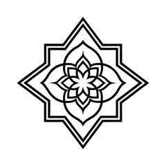 black and white star vector