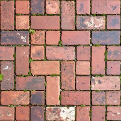 Obraz premium Old Brick Pavement Texture