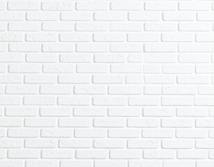 Obraz premium White Painted Old Brick Wall Panoramic Background, Rustic and Vintage Texture