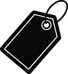 tag price icon outline vector illustration