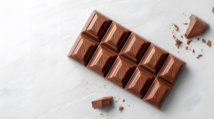 Delicious milk chocolate bar photography for dessert lovers and sweet tooth cravings and treat time now 100 char
