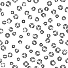Diamonds randomly scattered on background. Seamless vector pattern