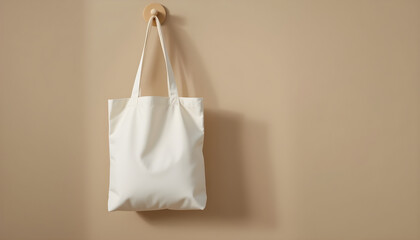 Elegant Blank Canvas Tote Bag Mockup Perfect for Branding and Design