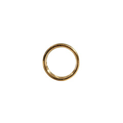 the image features a round object in the center against a uniform backdrop. the item is lustrous with a warm tone. the object appears smooth with subtle textures visible