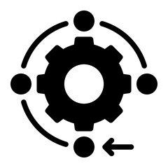 workflow glyph icon