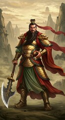 Fototapeta premium Guardian of the Golden Peaks