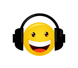 Yellow emoticon cartoon character