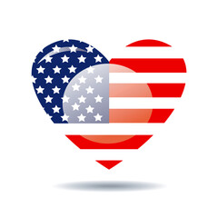 USA flag in style vector