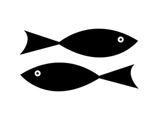 fish logo design vector background